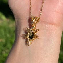 Load image into Gallery viewer, Burning Sol Pendant ✵ Green Amethyst ✵
