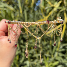 Load image into Gallery viewer, Astraea Choker in Garnet ✵ Ready to Ship ✵
