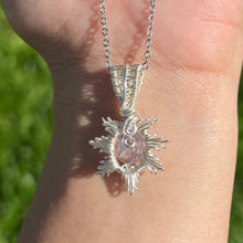 Load image into Gallery viewer, Burning Sol Pendant ✵ Rose De France Amethyst ✵

