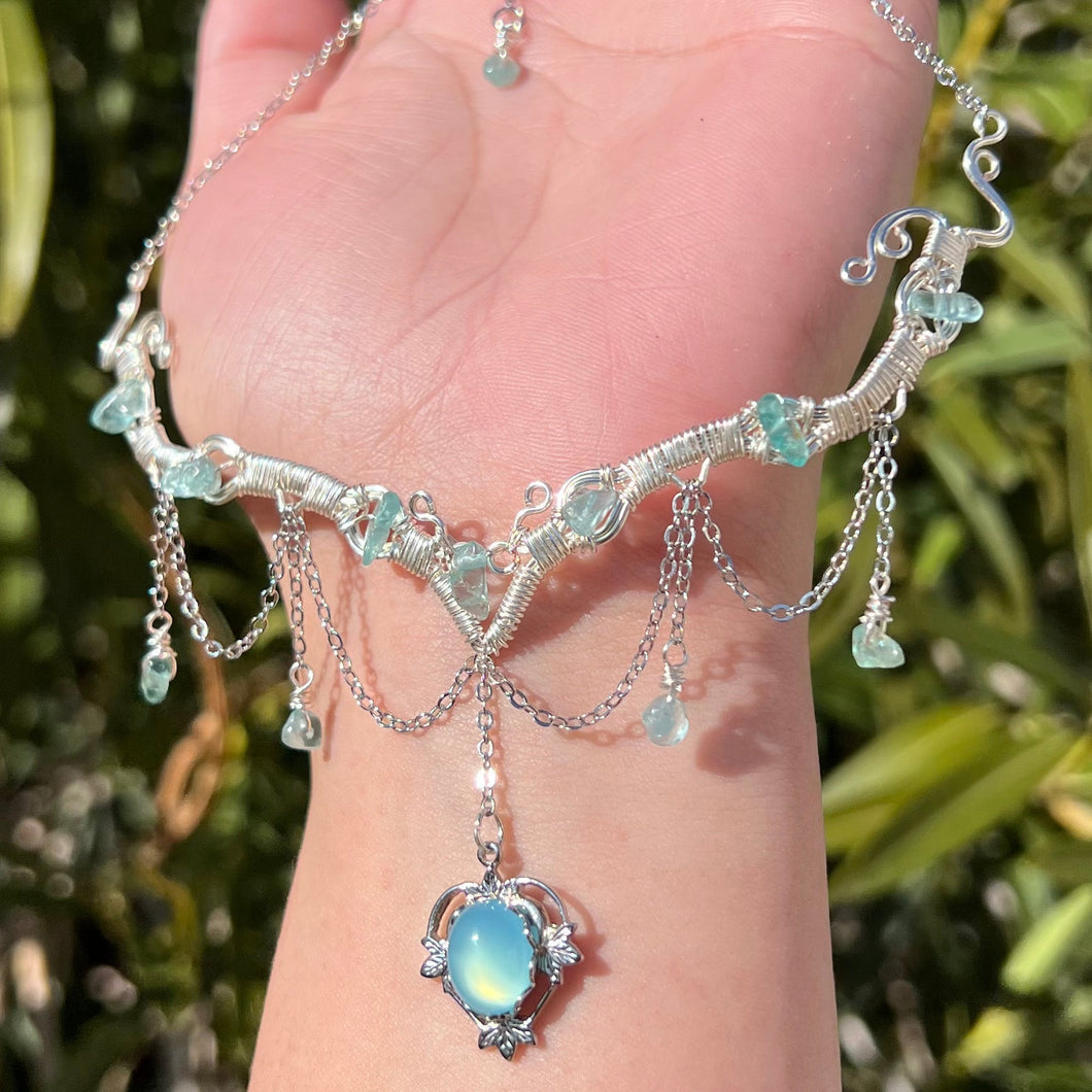 Astraea in Aqua Blue Chalcedony ✵ MADE TO ORDER ✵