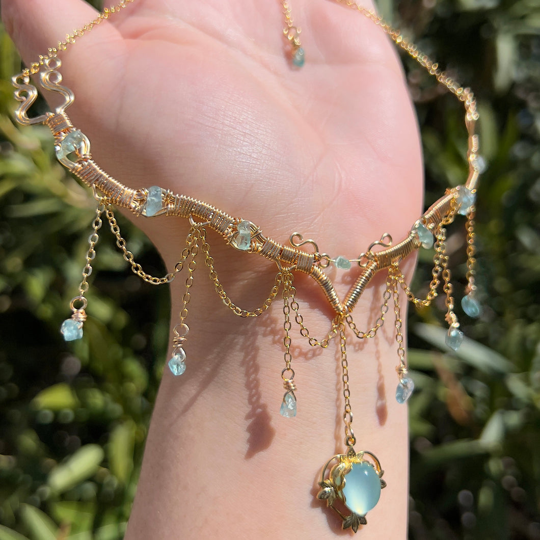 Astraea in Aqua Blue Chalcedony ✵ MADE TO ORDER ✵