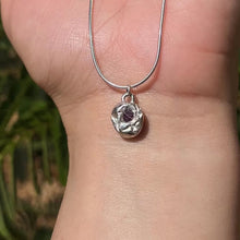 Load and play video in Gallery viewer, Ruby Pendant .925 Sterling Silver 𓆙 Ready to Ship  𓆙
