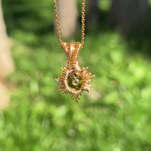 Load and play video in Gallery viewer, Burning Sol Pendant ✵ Peridot ✵
