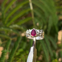 Load and play video in Gallery viewer, The Scarlet Lily Ring .925 Sterling Silver Size 7 ✵ Ready to Ship ✵
