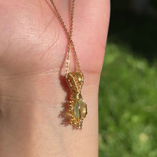 Load and play video in Gallery viewer, Burning Sol Pendant ✵ Prehnite ✵
