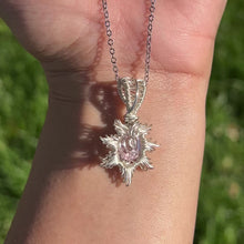 Load and play video in Gallery viewer, Burning Sol Pendant ✵ Rose De France Amethyst ✵
