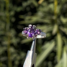 Load and play video in Gallery viewer, The Orna Trio Ring in Amethyst ✵ sz. 7.5 Ready to Ship ✵
