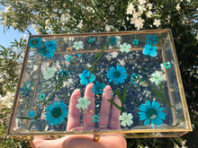 Load image into Gallery viewer, Feeling Blue ♡ Floral Jewelry/Keepsake Box ♡
