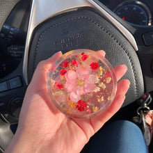 Load image into Gallery viewer, Pink &amp; Red Floral Resin Jewelry/Trinket Box ♡
