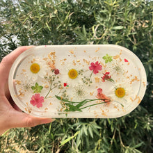 Load image into Gallery viewer, Daisy Daydreams ♡Lost In the Garden ♡ Floral Jewelry/Trinket Tray ♡
