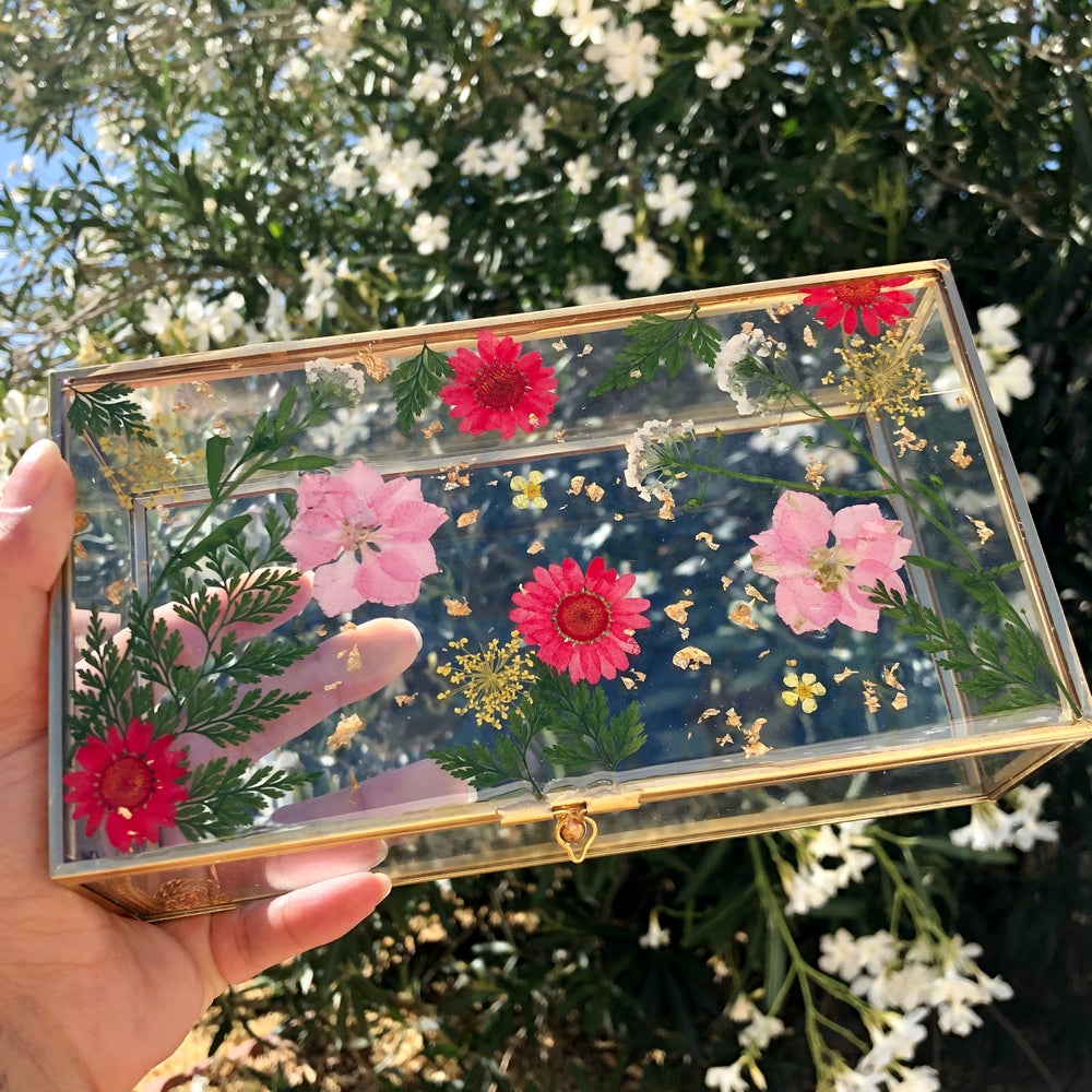 Rosy Red ♡ Floral Jewelry/Keepsake Box ♡
