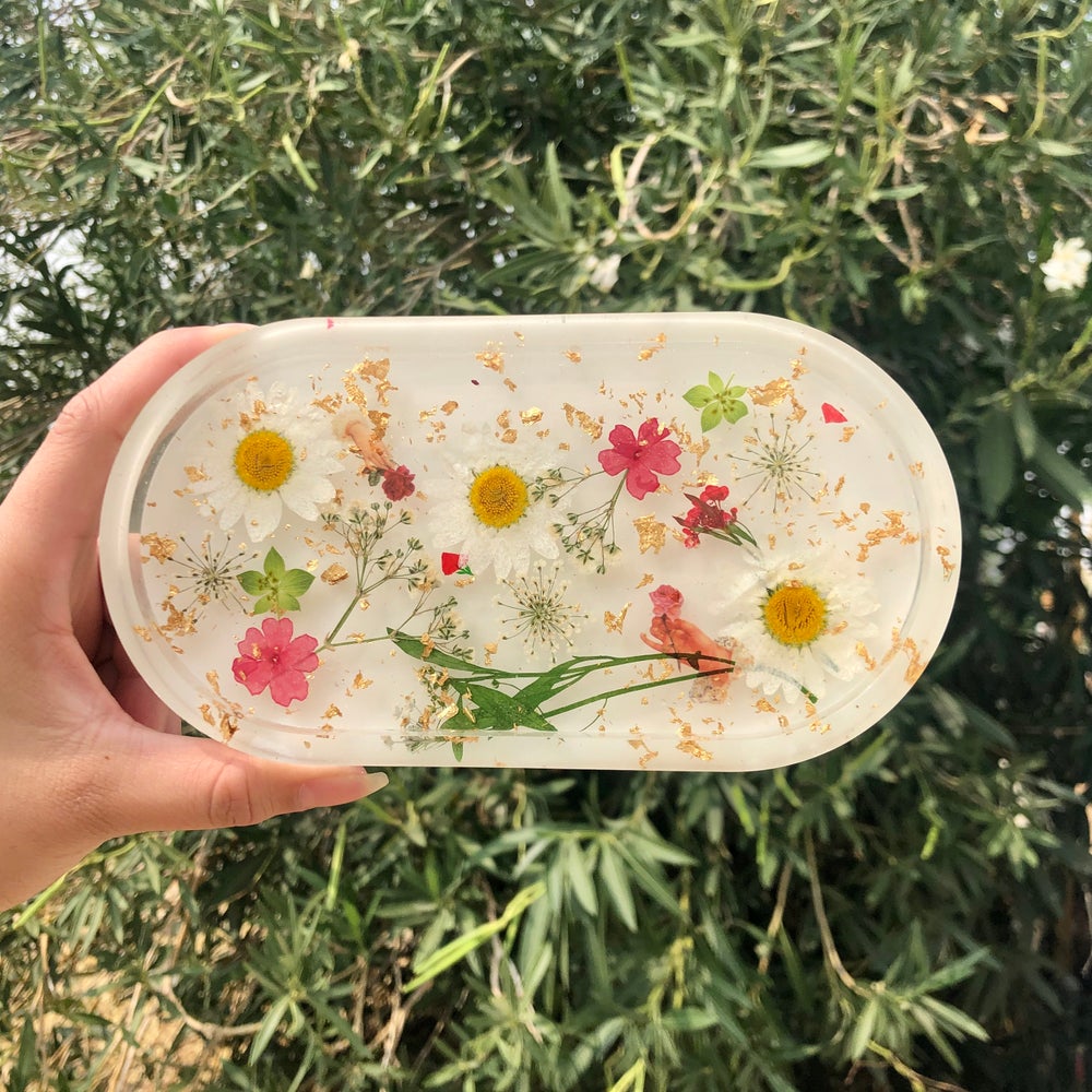 Daisy Daydreams ♡Lost In the Garden ♡ Floral Jewelry/Trinket Tray ♡
