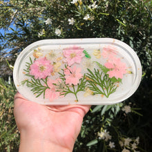 Load image into Gallery viewer, Pink Passion ♡ Floral Jewelry/Trinket Tray ♡
