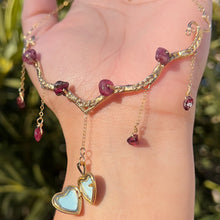 Load image into Gallery viewer, Astraea Lovers Locket Pink Tourmaline 14KGF ✵
