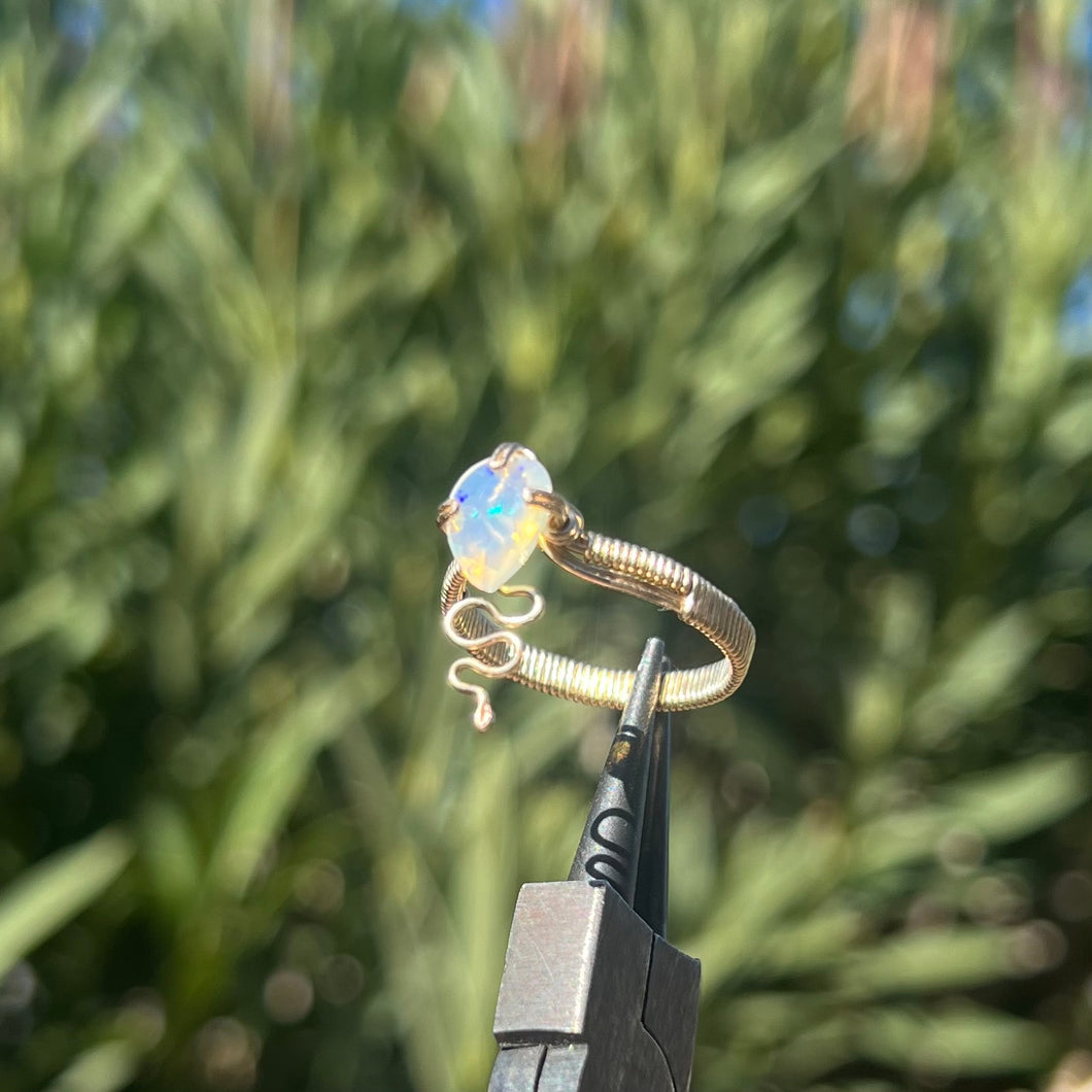 Opal Nagini Ring 𓆙