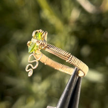 Load image into Gallery viewer, The Eternal Peridot Nagini Ring 𓆙
