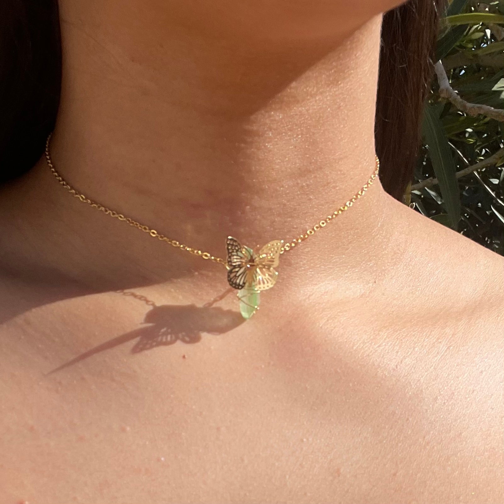 Iced Out Butterfly Choker Necklaces For Women – Crystal Candle Hub