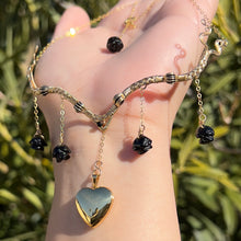 Load image into Gallery viewer, Astraea Lovers Locket Black Onyx 14KGF ✵ READY TO SHIP ✵
