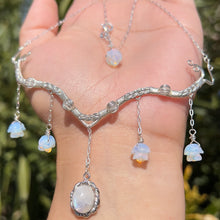 Load image into Gallery viewer, Astraea in Rainbow Moonstone .925 Sterling Silver ✵
