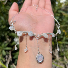 Load image into Gallery viewer, Astraea in Rainbow Moonstone .925 Sterling Silver ✵
