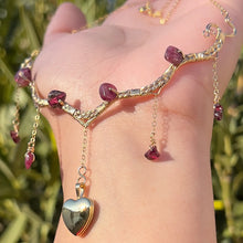 Load image into Gallery viewer, Astraea Lovers Locket Pink Tourmaline 14KGF ✵ MADE TO ORDER ✵

